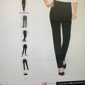 Talbots-Refined Bi-Stretch Straight Leg Pants-Size 12- Black